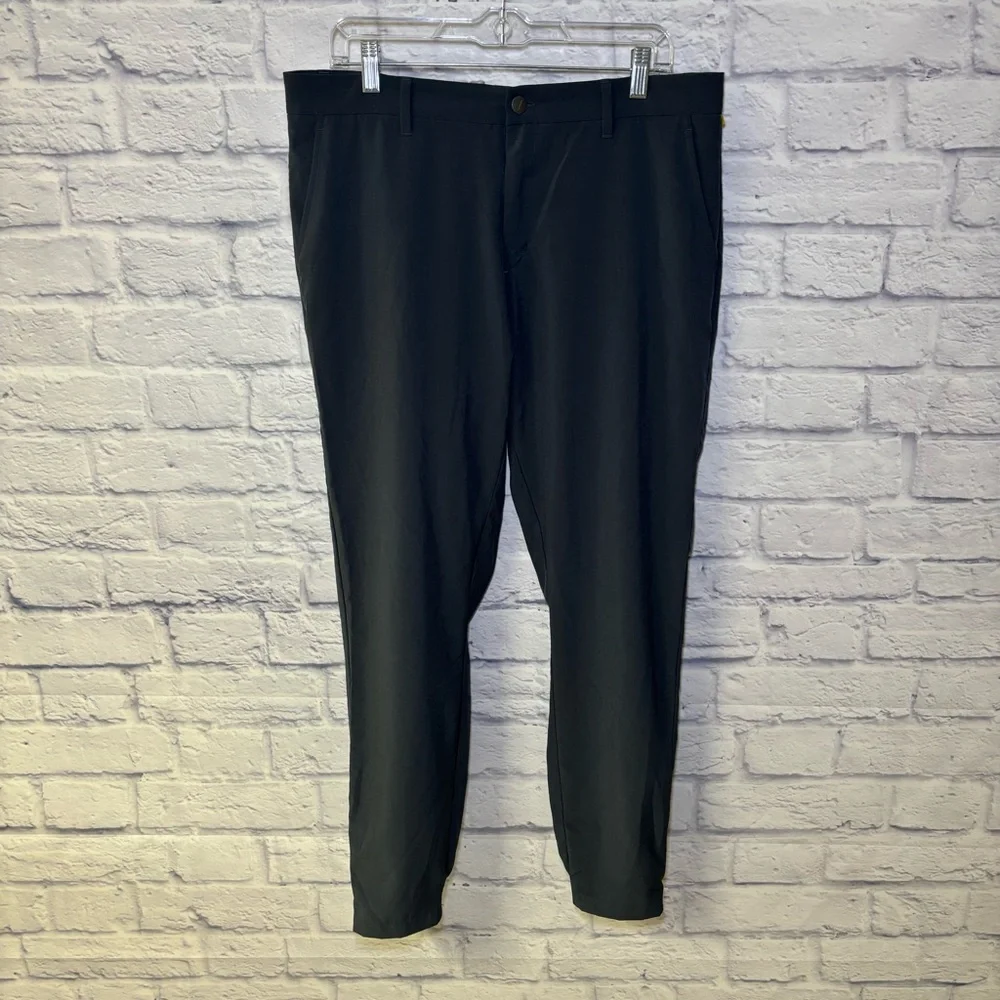 Primo Golf Mens 36 Regular Jogger Pants Performance Tapered Zip Ankle Gray